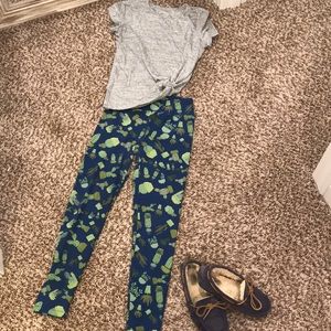 Lula Roe Cactus Leggings